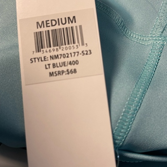 NICOLE MILLER SPORT LEGGINGS WOMEN BLUE ANKLE LENGTH POCKET-WORKOUT SIZE MEDIUM - Picture 12 of 13